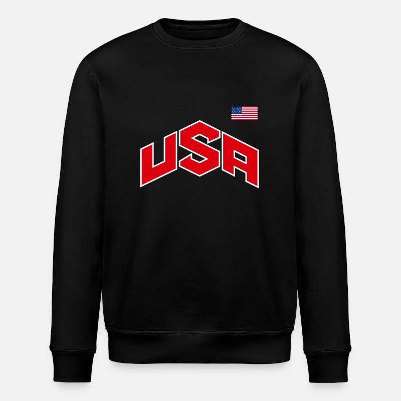 TEAM USA - Stanley/Stella ROLLER Unisex Organic Sweatshirt - black