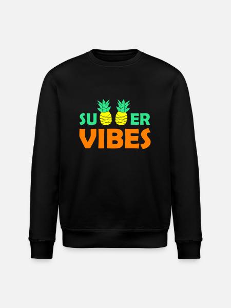 Summer Vibes 02 - Stanley/Stella ROLLER Unisex Organic Sweatshirt - black