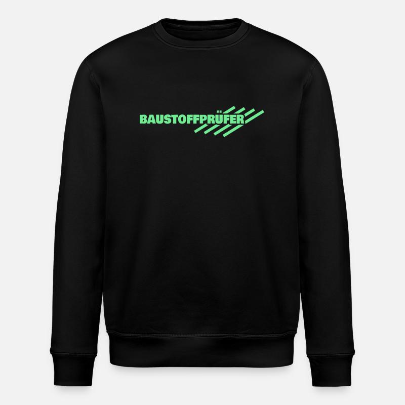Geschenk für Baustoffprüfer - Stanley/Stella Unisex Bio-Sweatshirt ROLLER - Schwarz