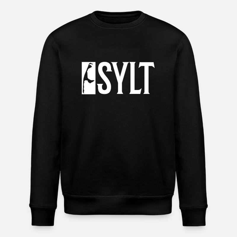 Sylt Insel - Stanley/Stella Unisex Bio-Sweatshirt ROLLER - Schwarz