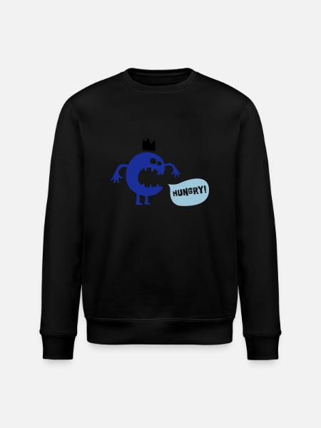 Hungry Monster - Stanley/Stella ROLLER Unisex Organic Sweatshirt - black