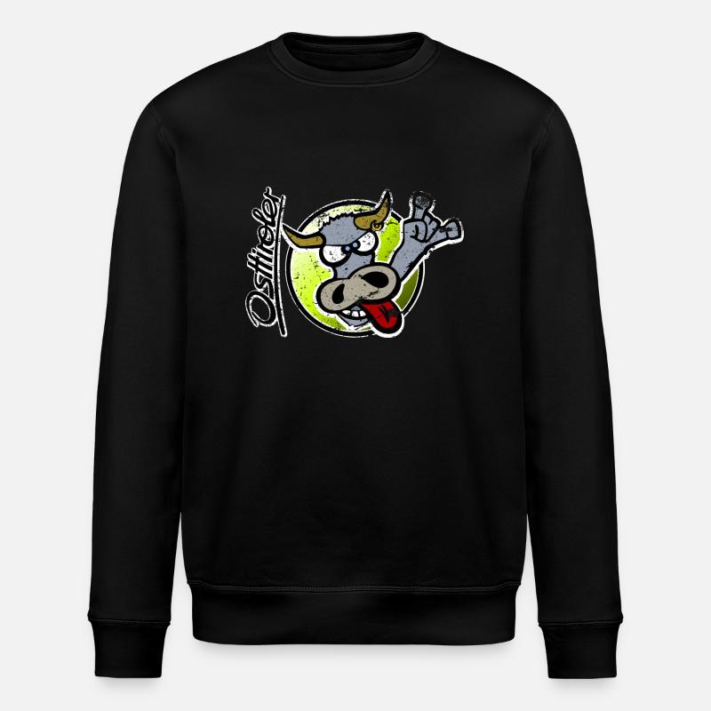 osttiroler-grauvieh-neu - Stanley/Stella Unisex Bio-Sweatshirt ROLLER - Schwarz