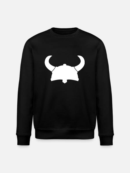 Vikinger Helm 2 - Stanley/Stella Unisex Bio-Sweatshirt ROLLER - Schwarz
