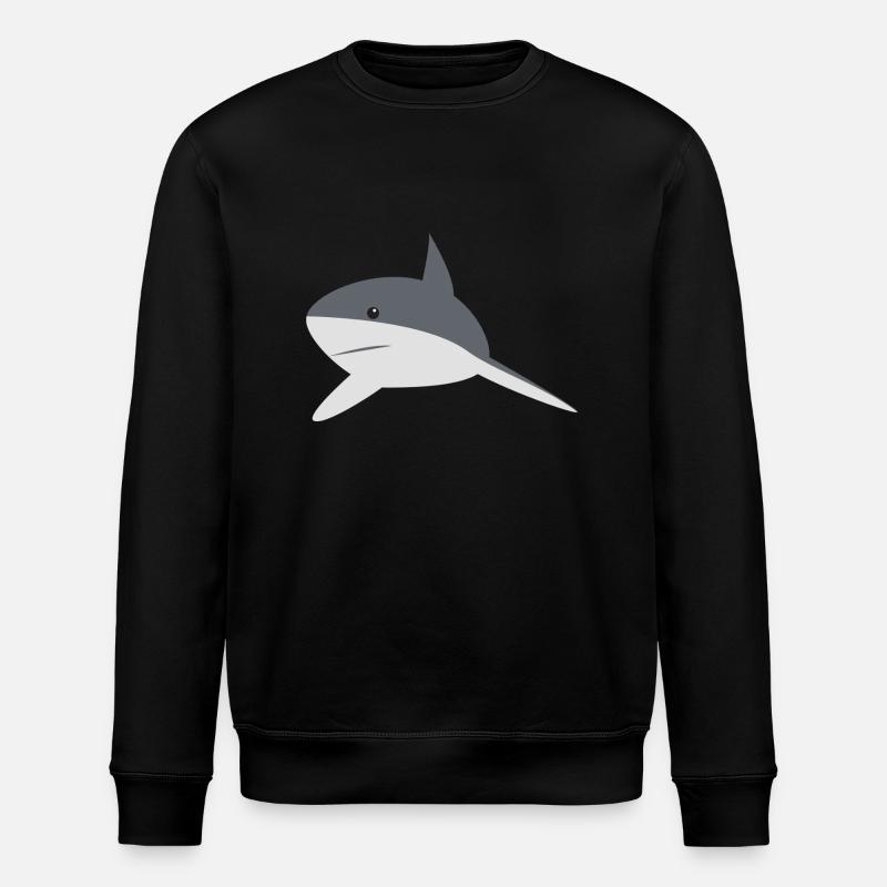 shark - Stanley/Stella Unisex Bio-Sweatshirt ROLLER - Schwarz