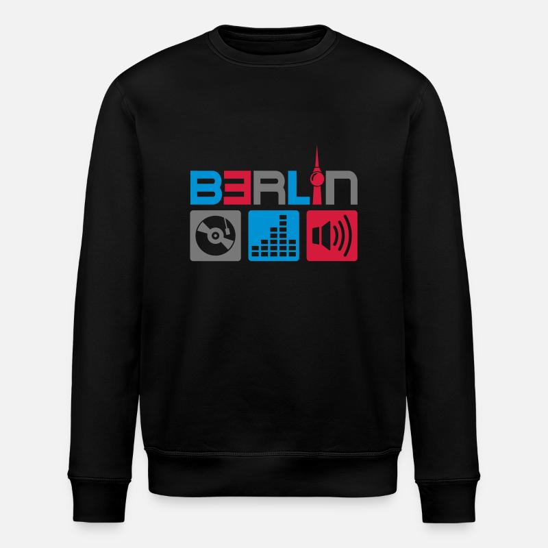 Berlin Musik - Stanley/Stella Unisex Bio-Sweatshirt ROLLER - Schwarz