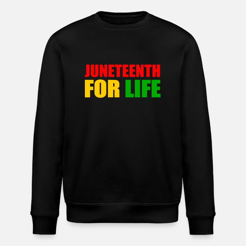 juneteenth - Stanley/Stella Unisex Bio-Sweatshirt ROLLER - Schwarz