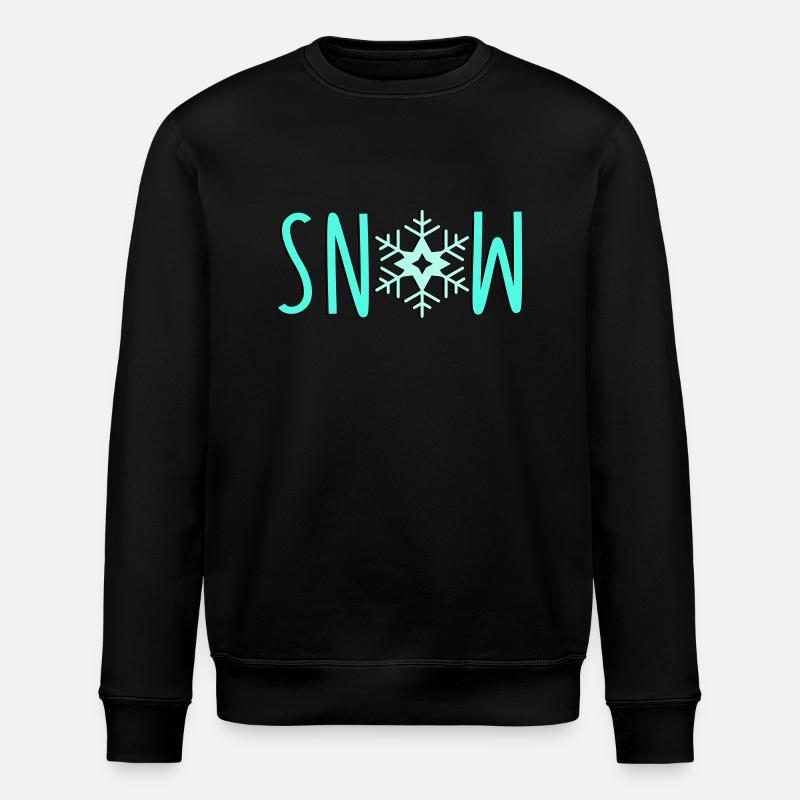 Neige flocon de neige - Sweat bio ROLLER Stanley/Stella Unisexe - noir