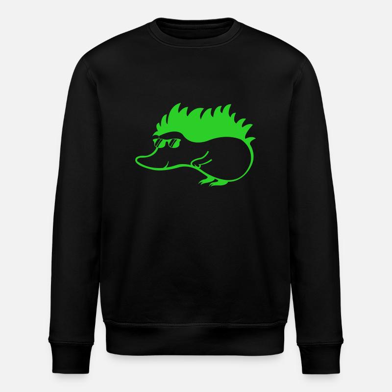 cool igel 1 - Stanley/Stella Unisex Bio-Sweatshirt ROLLER - Schwarz