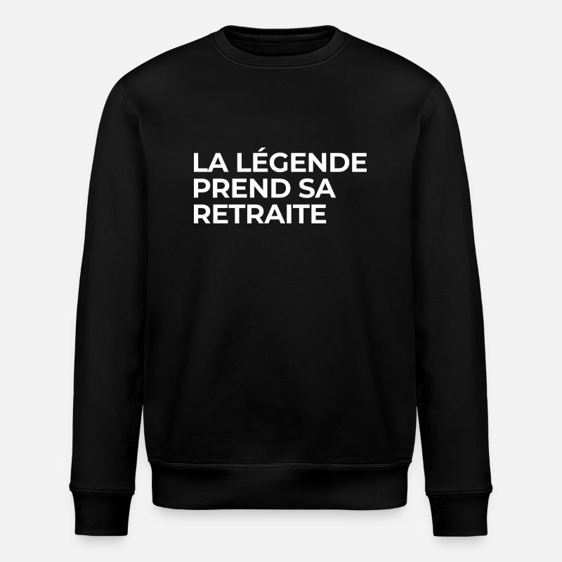 The legend retires - Stanley/Stella ROLLER Unisex Organic Sweatshirt - black