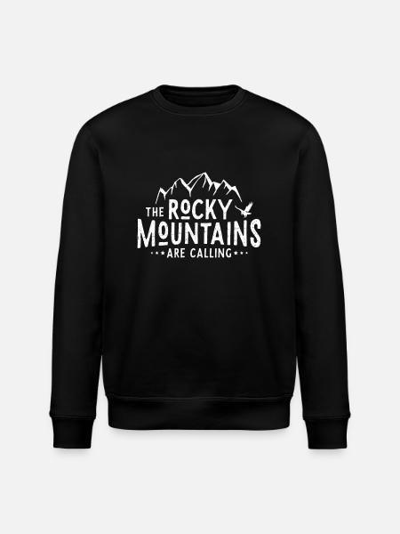 Rocky Mountains Calling - Stanley/Stella Unisex Bio-Sweatshirt ROLLER - Schwarz