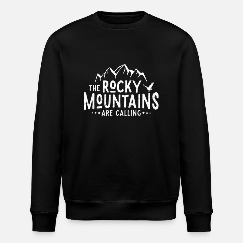 Rocky Mountains Calling - Stanley/Stella Unisex Bio-Sweatshirt ROLLER - Schwarz