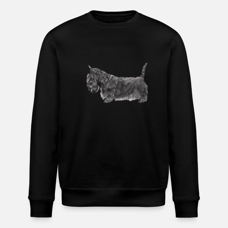 Scottish Terrier UB - Stanley/Stella Unisex Bio-Sweatshirt ROLLER - Schwarz