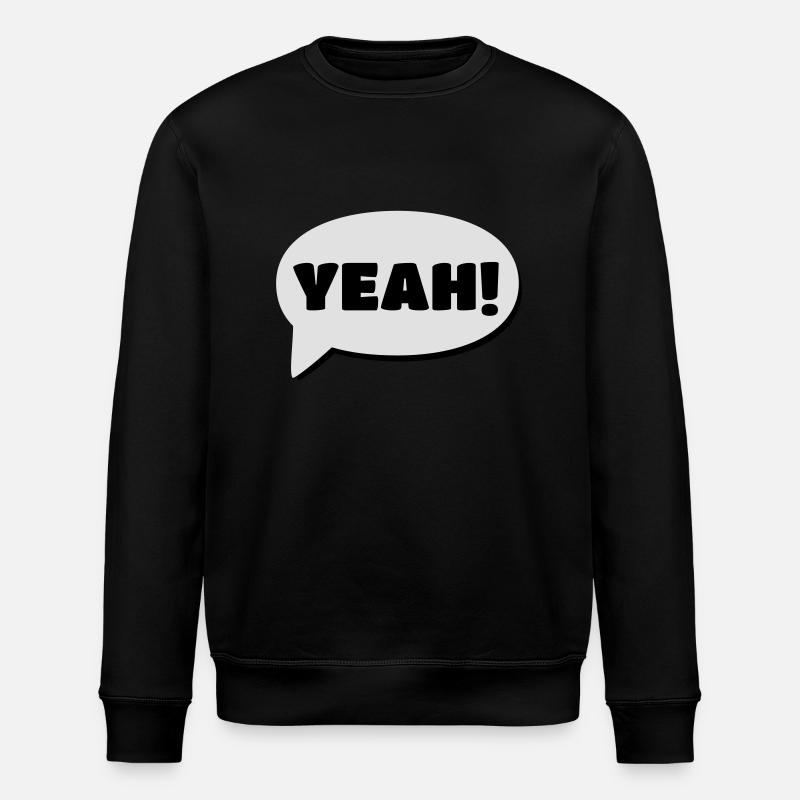 yeah oui - Sweat bio ROLLER Stanley/Stella Unisexe - noir