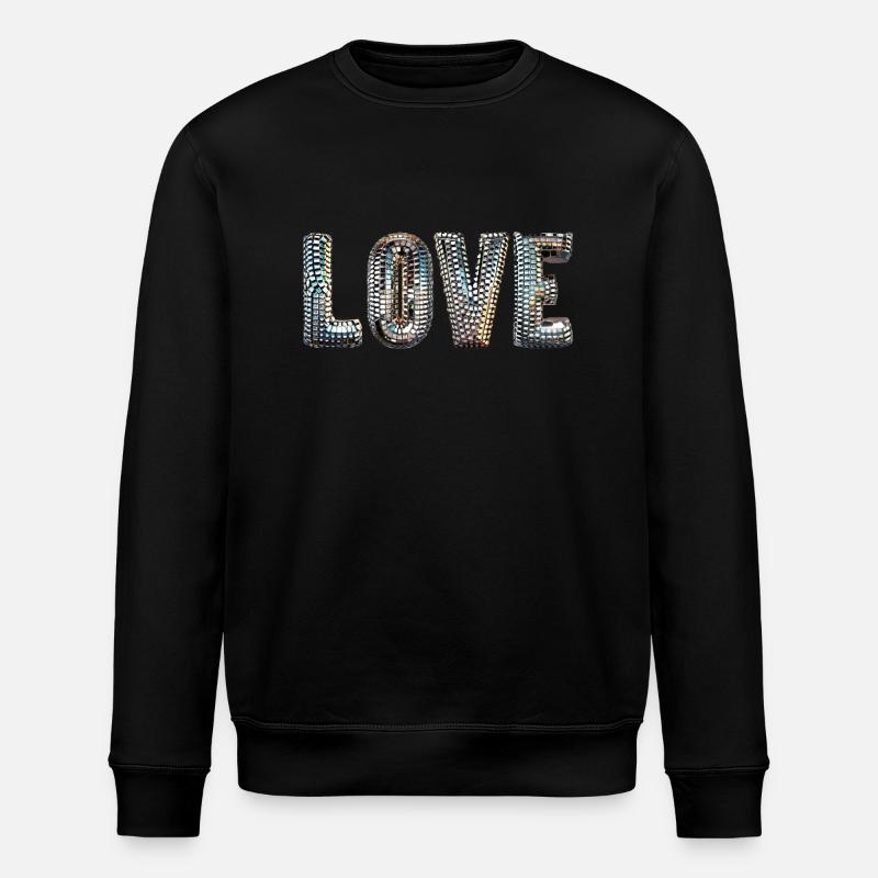 Disco Love - Stanley/Stella ROLLER Unisex Organic Sweatshirt - black