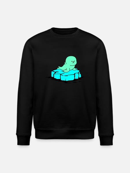robbe eisscholle - Stanley/Stella Unisex Bio-Sweatshirt ROLLER - Schwarz
