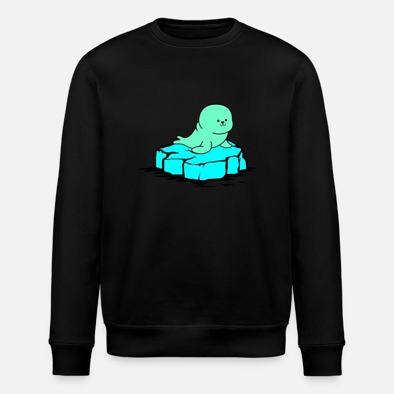 Phoque banquise - Sweat bio ROLLER Stanley/Stella Unisexe - noir