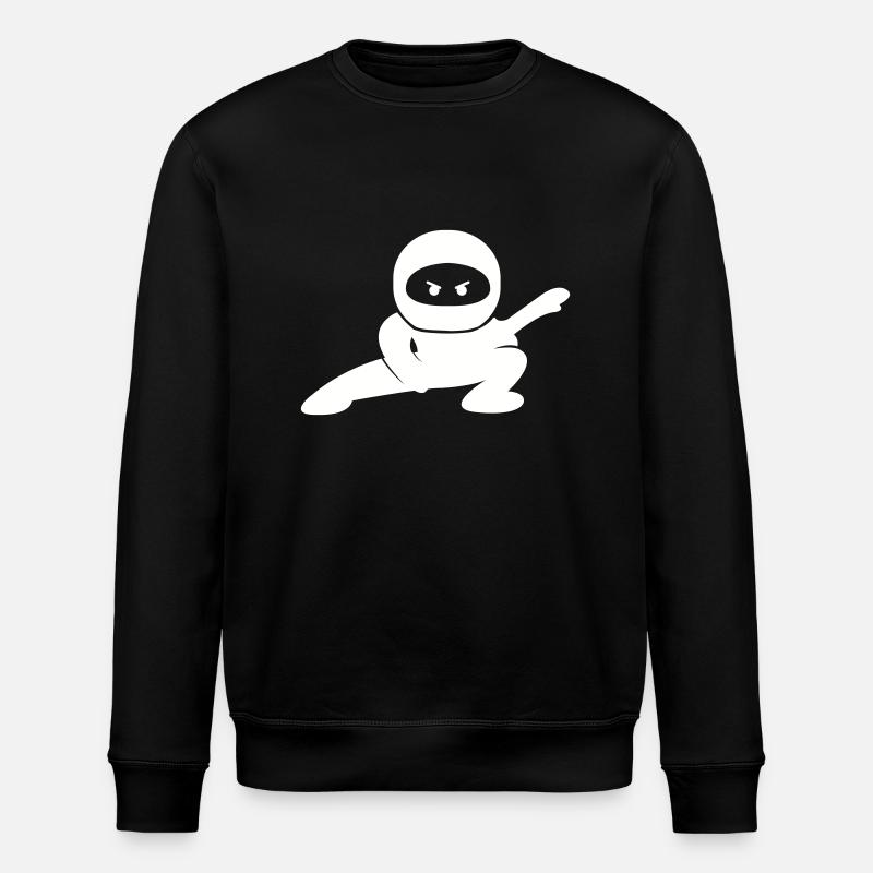ninja comic 1 - Stanley/Stella Unisex Bio-Sweatshirt ROLLER - Schwarz
