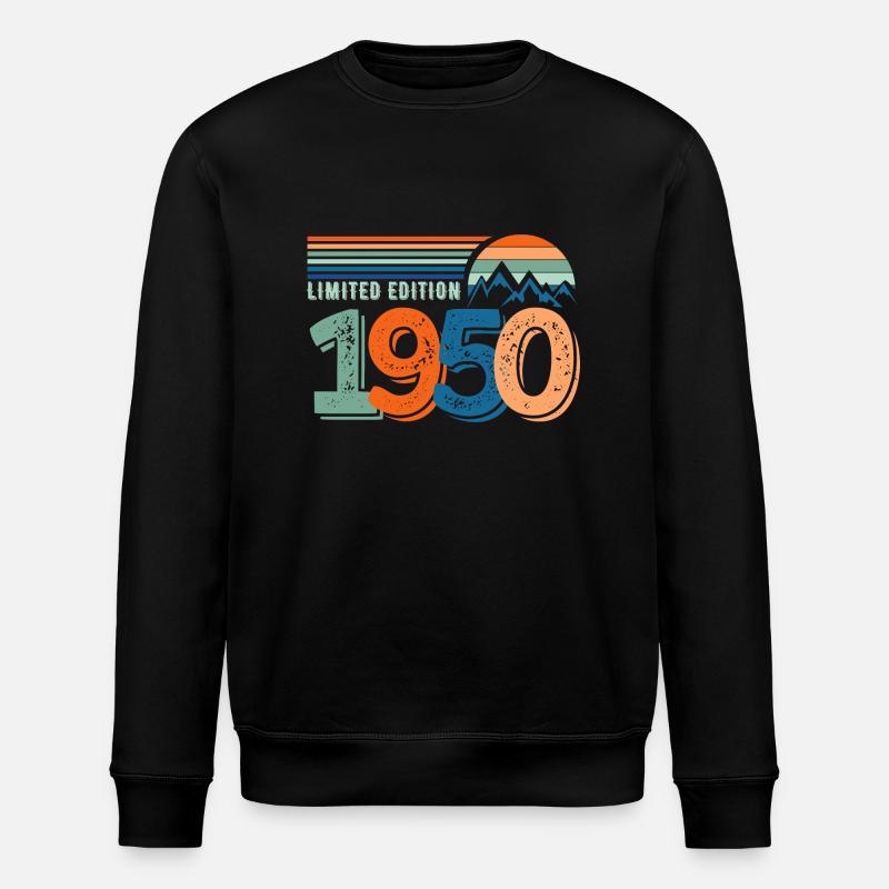 Limited edition 1950 - Stanley/Stella ROLLER Unisex Organic Sweatshirt - black