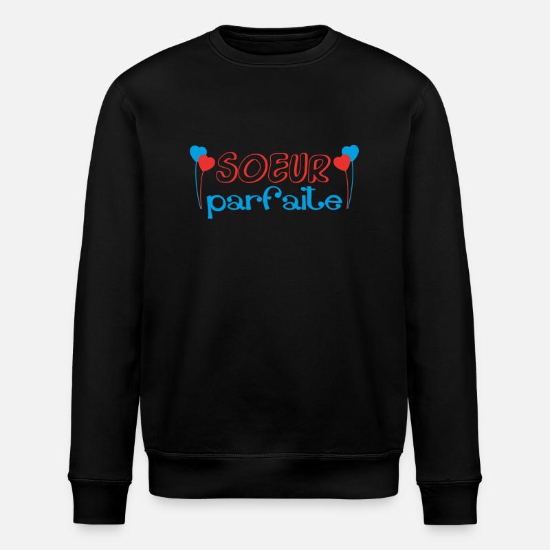 Perfekte SCHWESTER - Stanley/Stella Unisex Bio-Sweatshirt ROLLER - Schwarz