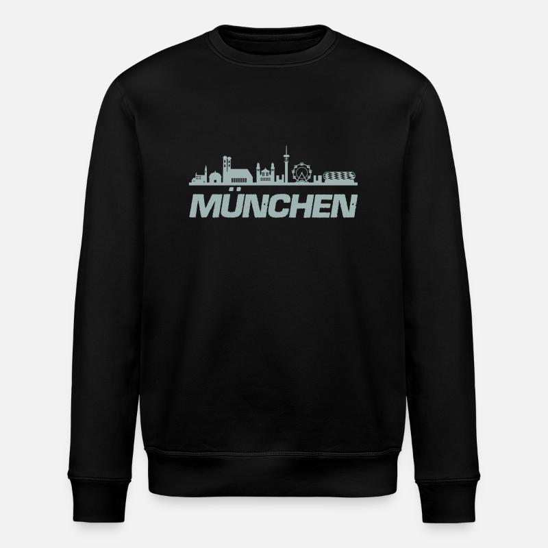 Horizon de Munich - Sweat bio ROLLER Stanley/Stella Unisexe - noir