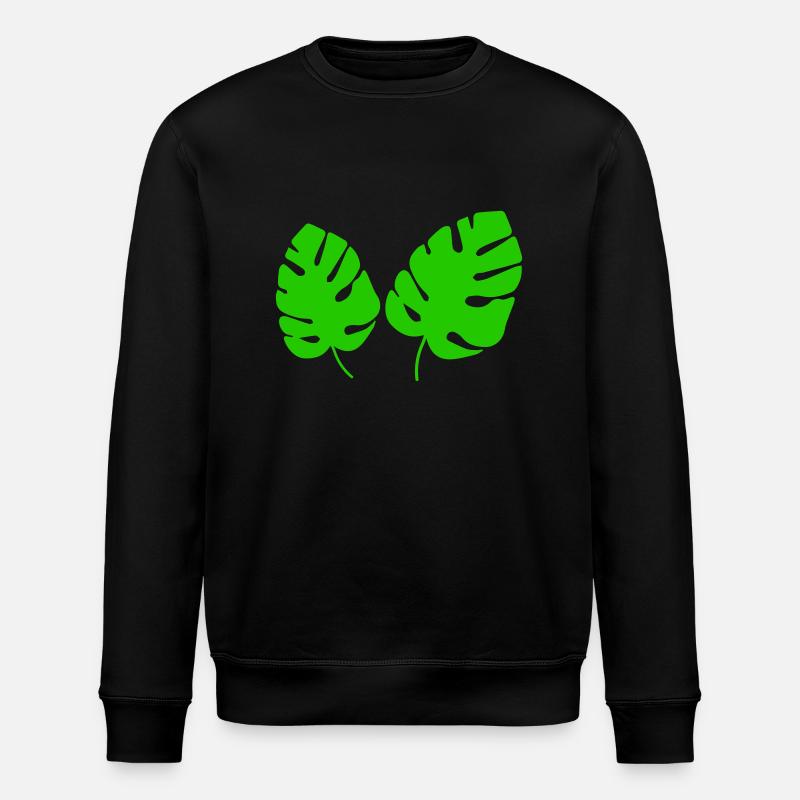 blätter - Stanley/Stella Unisex Bio-Sweatshirt ROLLER - Schwarz