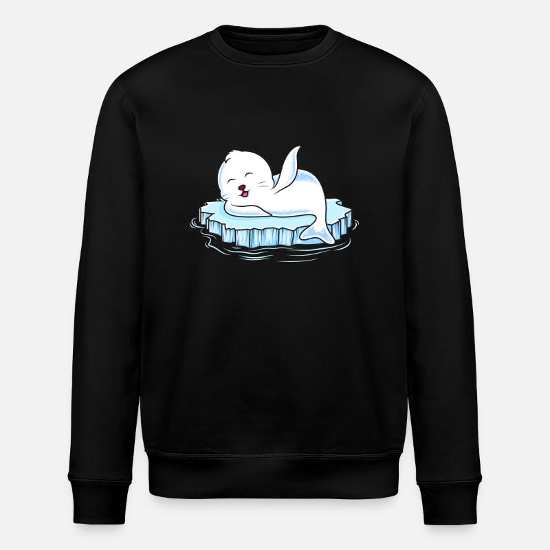 Phoque banquise - Sweat bio ROLLER Stanley/Stella Unisexe - noir