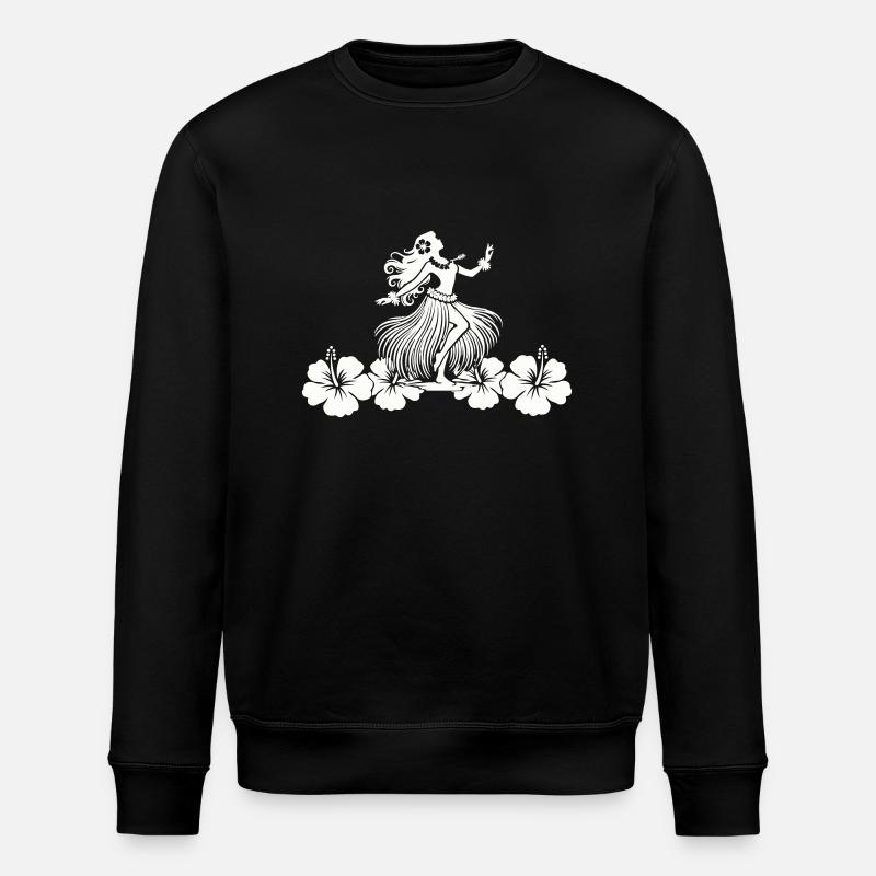 hawaii woman hibiskus - Stanley/Stella Unisex Bio-Sweatshirt ROLLER - Schwarz