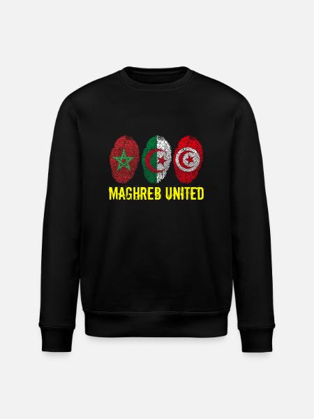 MAGHREB UNITED المغرب - Stanley/Stella Unisex Bio-Sweatshirt ROLLER - Schwarz