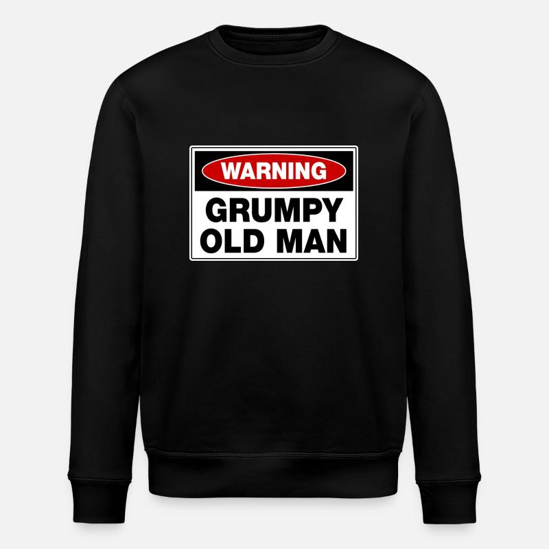 Warning Grumpy Old Man - Sweat bio ROLLER Stanley/Stella Unisexe - noir