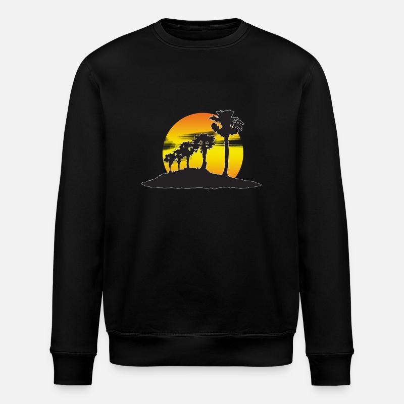 sunset_isle - Stanley/Stella ROLLER Unisex Organic Sweatshirt - black
