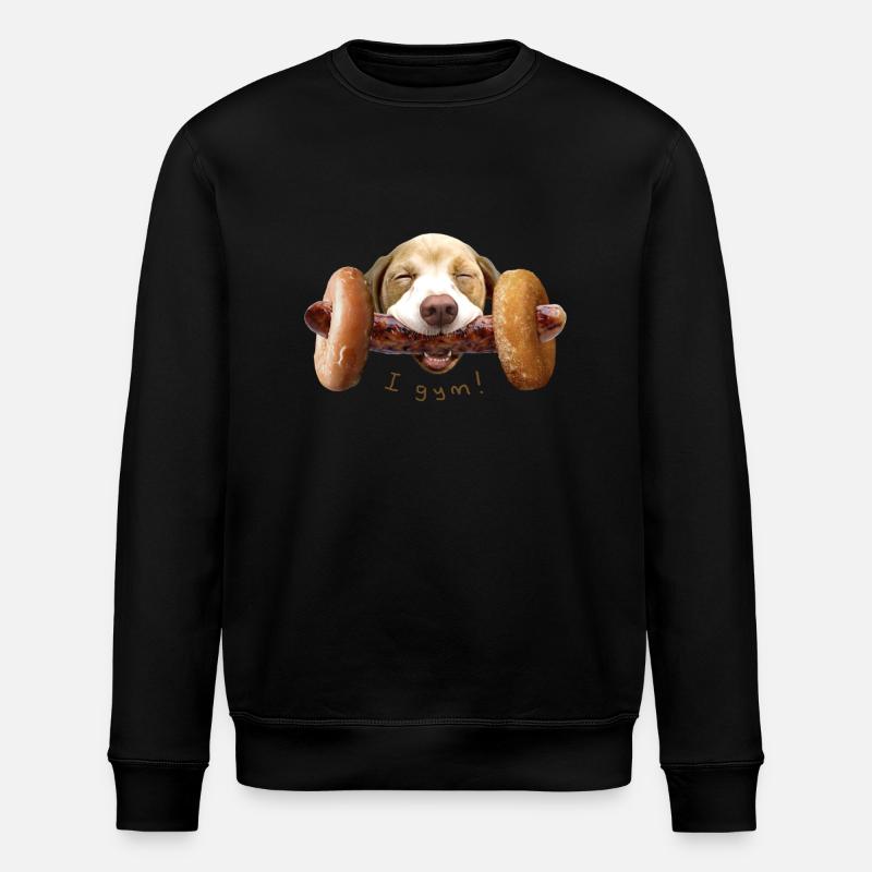 I GYM! - Stanley/Stella Unisex Bio-Sweatshirt ROLLER - Schwarz