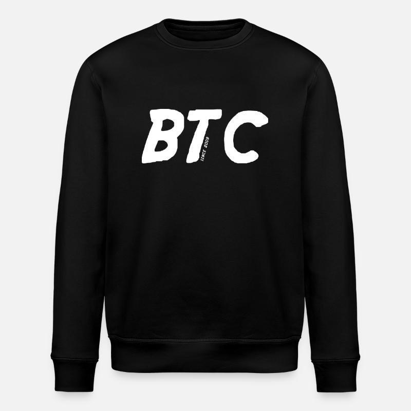 Bitcoin BTC - Stanley/Stella ROLLER Unisex Organic Sweatshirt - black