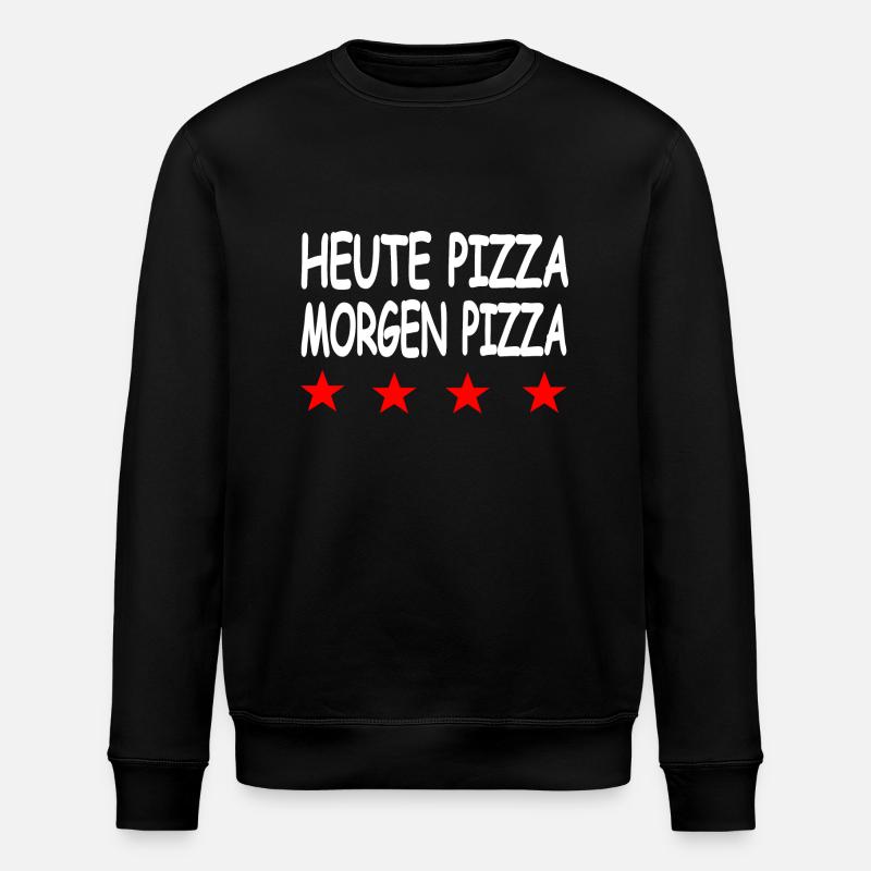 Pizza - Stanley/Stella ROLLER Unisex Organic Sweatshirt - black