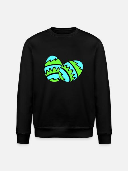 Easter Eggs 02 - Stanley/Stella ROLLER Unisex Organic Sweatshirt - black