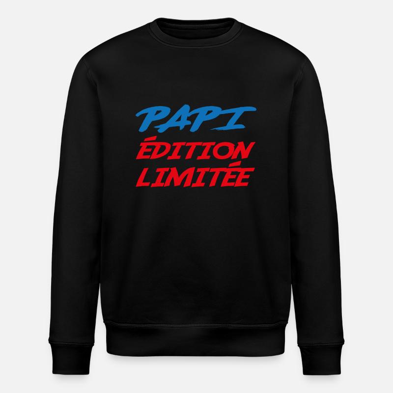 PAPI Limitierte Auflage - Stanley/Stella Unisex Bio-Sweatshirt ROLLER - Schwarz
