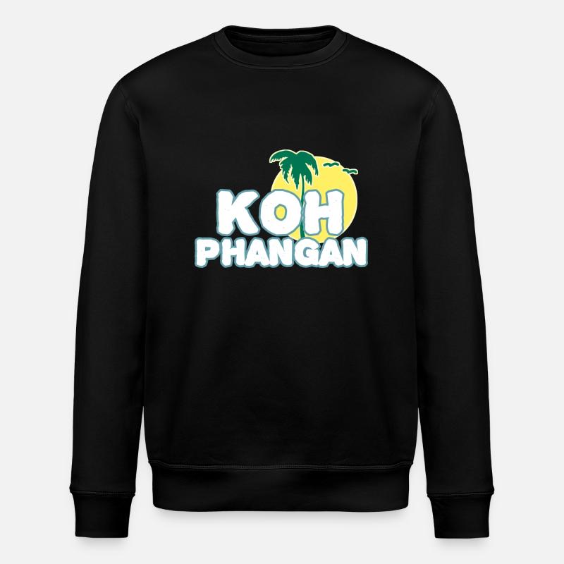 Koh Phangan Mondinsel - Stanley/Stella Unisex Bio-Sweatshirt ROLLER - Schwarz