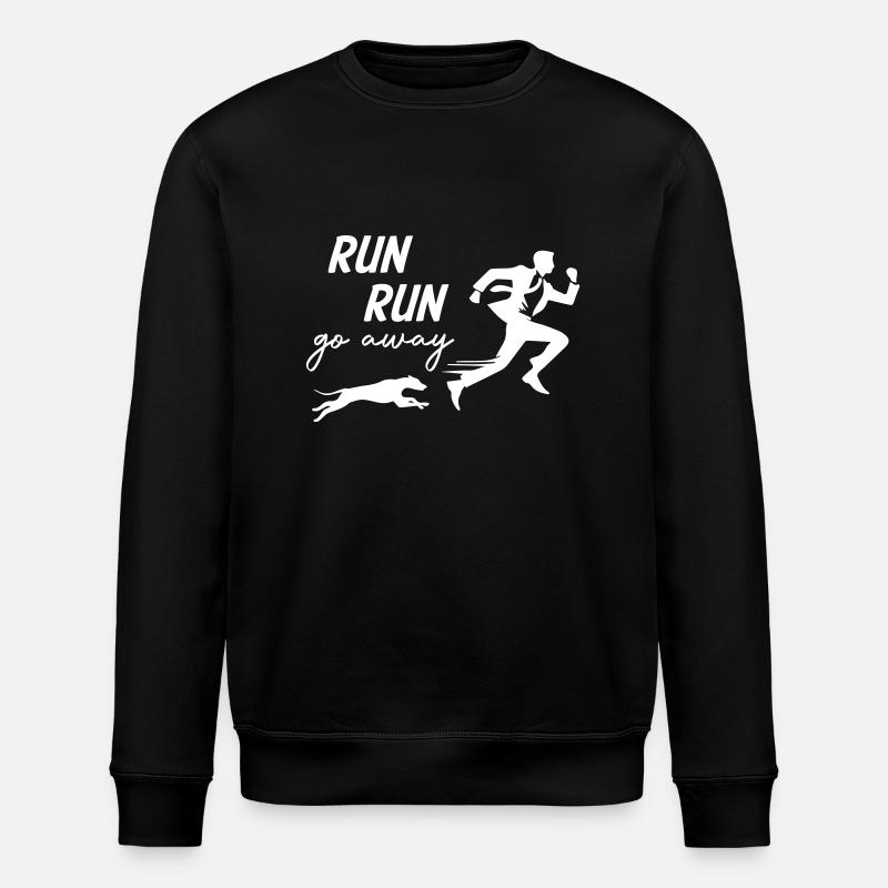 Run Away From Dog - Stanley/Stella ROLLER Unisex Organic Sweatshirt - black