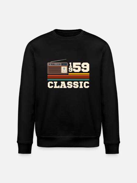 Jubiläum 1959 Retro-Klassiker - Stanley/Stella Unisex Bio-Sweatshirt ROLLER - Schwarz