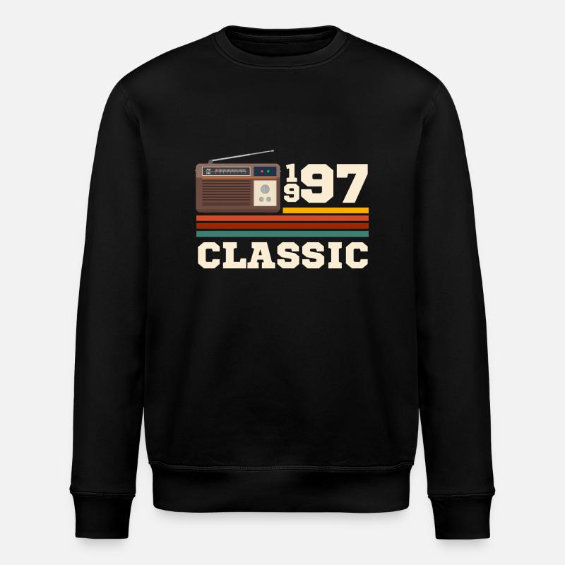 Jubiläum 1997 Retro-Klassiker - Stanley/Stella Unisex Bio-Sweatshirt ROLLER - Schwarz
