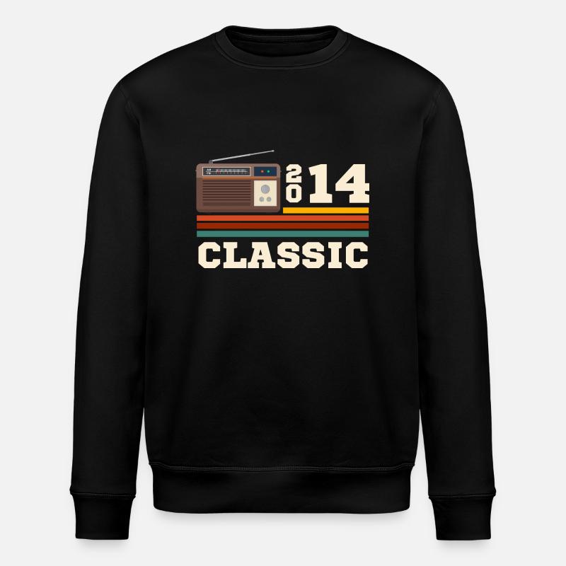 Anniversary 2014 retro classic - Stanley/Stella ROLLER Unisex Organic Sweatshirt - black