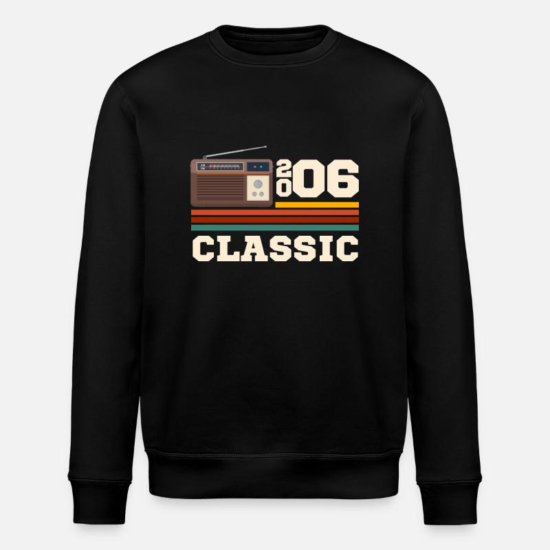 Anniversary 2006 retro classic - Stanley/Stella ROLLER Unisex Organic Sweatshirt - black