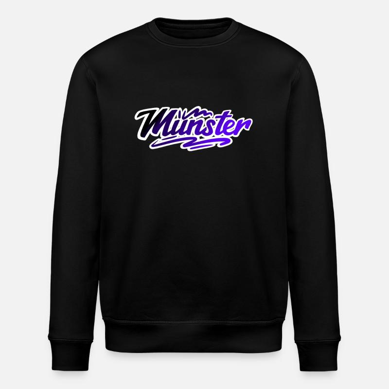 Münster - Stanley/Stella Unisex Bio-Sweatshirt ROLLER - Schwarz