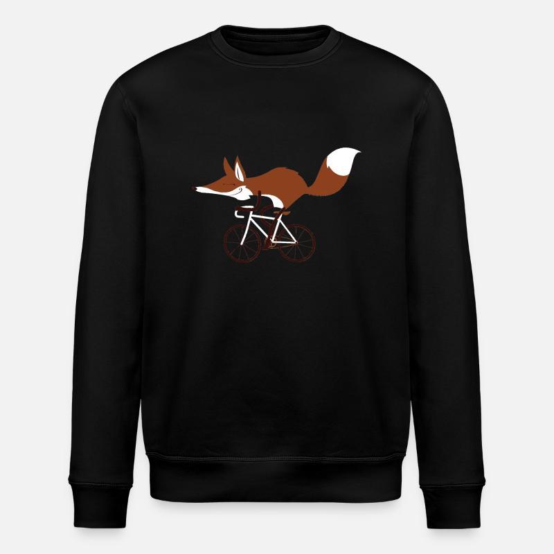 Cycling fox - Sweat bio ROLLER Stanley/Stella Unisexe - noir