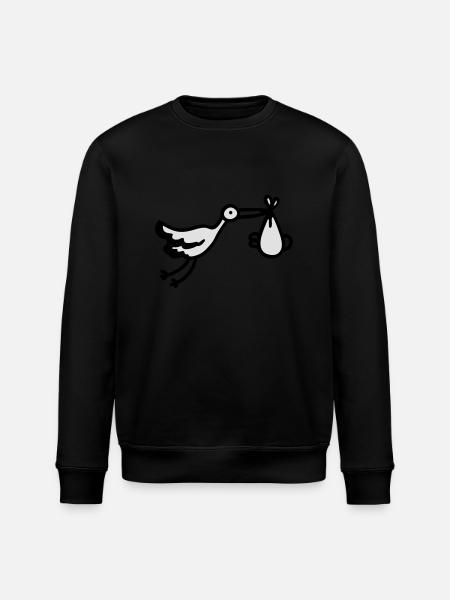 Stork + Baby - Stanley/Stella ROLLER Unisex Organic Sweatshirt - black