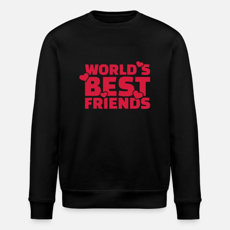 World's best friends - Stanley/Stella ROLLER Unisex Organic Sweatshirt - black