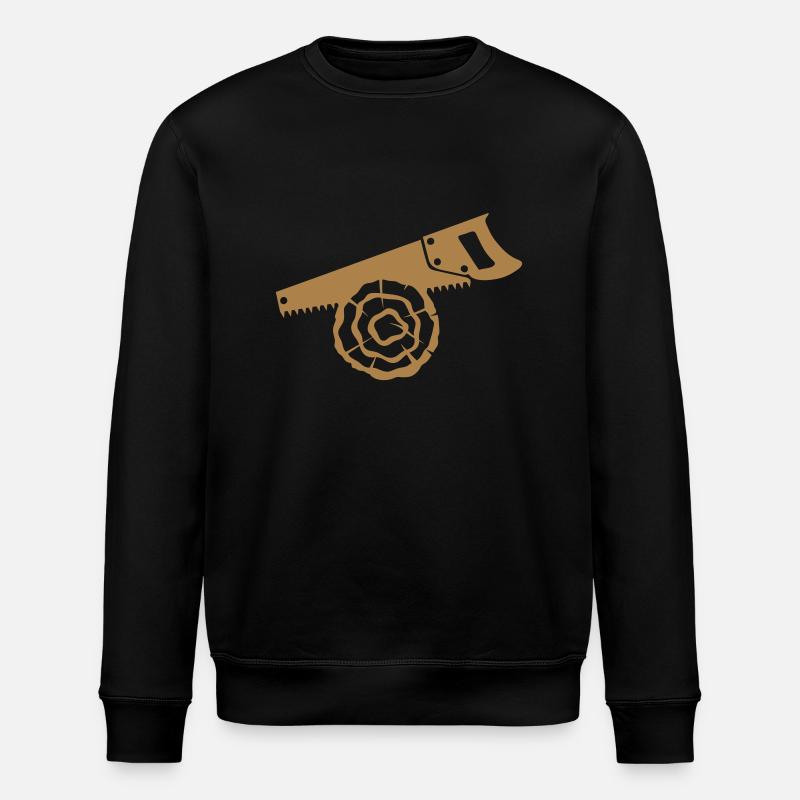 scie bois buche branche 1 - Sweat bio ROLLER Stanley/Stella Unisexe - noir