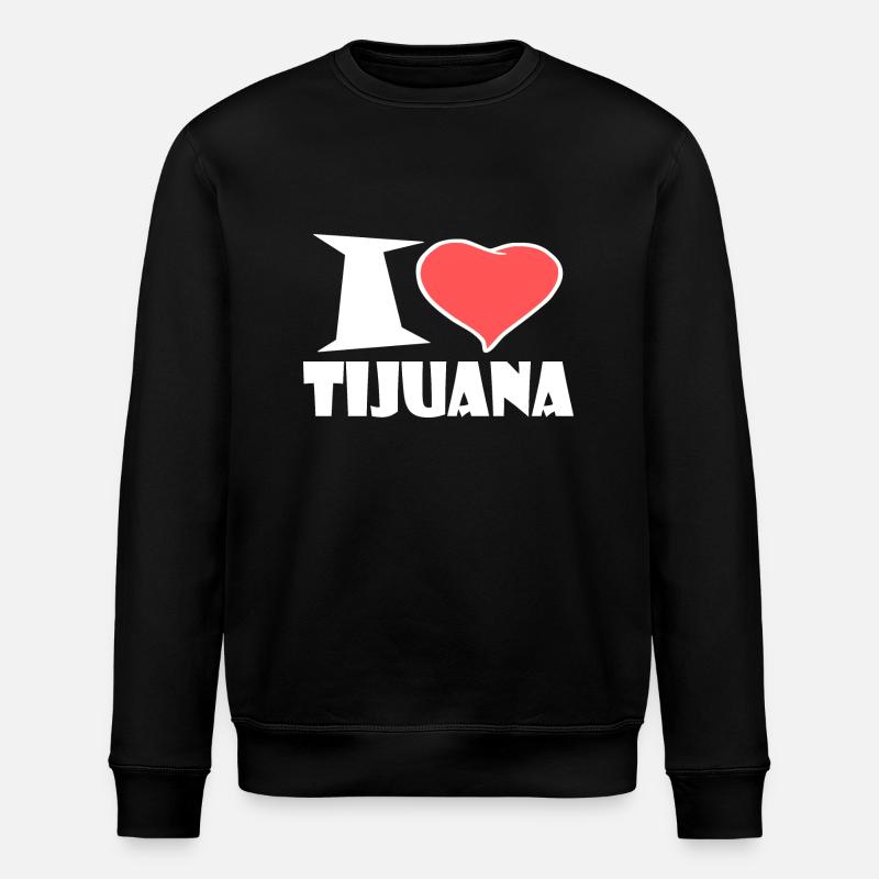I love Tijuana - Stanley/Stella Unisex Bio-Sweatshirt ROLLER - Schwarz
