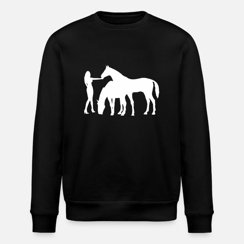 Chevaux - Sweat bio ROLLER Stanley/Stella Unisexe - noir