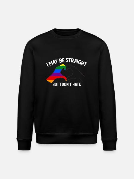 Mogę być hetero, ale nie nienawidzę wspierać LGBT - Ekologiczna bluza typu unisex Stanley/Stella ROLLER - czarny