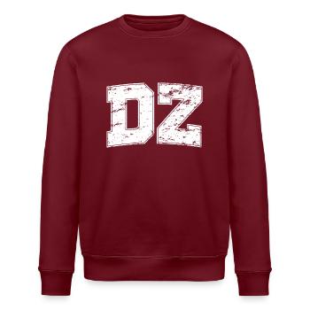 DZ vintage style - Sweat bio ROLLER Stanley/Stella Unisexe - bordeaux - Devant - Nik (191cm)